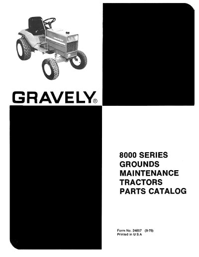 Gravely 8000 parts manual