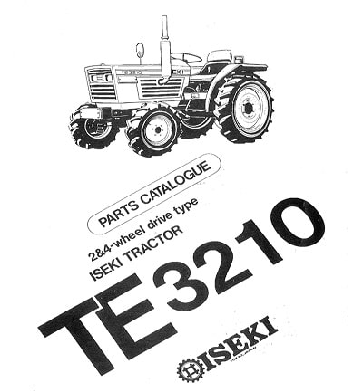 Iseki TE3210 parts catalog
