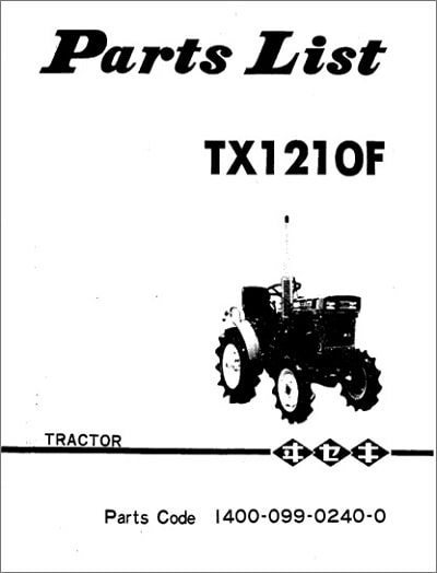 Iseki TX1210 parts catalog