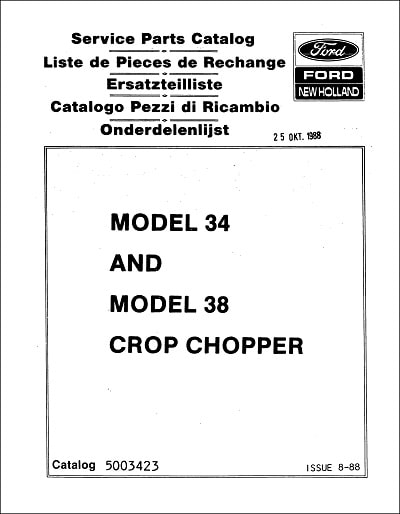New Holland 34 48 Parts Manual