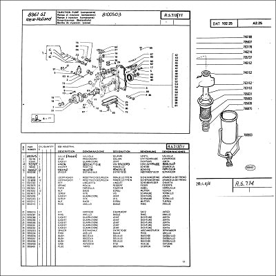 New Holland 8080 8361SL Parts Manual