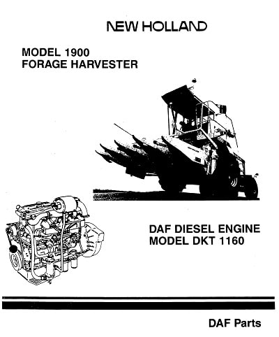 DAF DKT 1160 Parts Manual