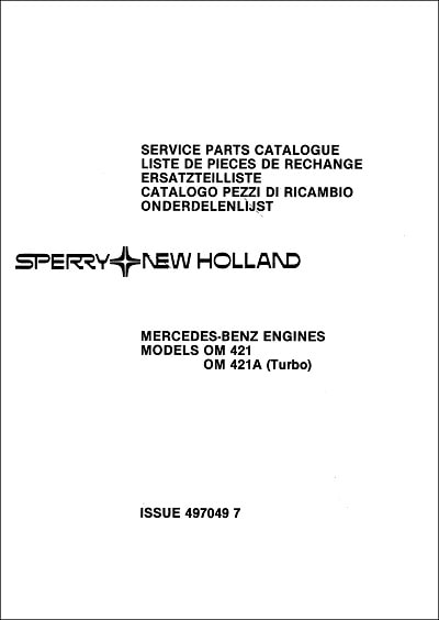 New Holland OM 421 Parts Manual