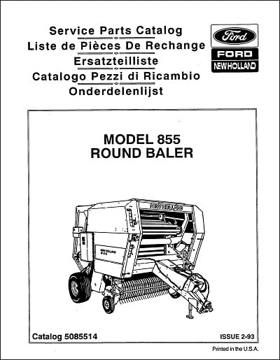New Holland 855 Parts Manual