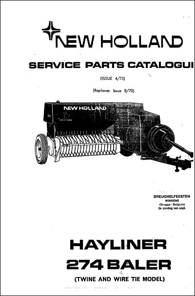 New Holland Hayliner 274 Parts Manual