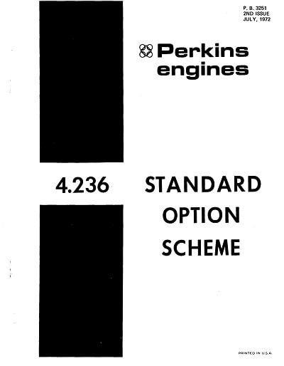 Perkins Engine 4.236 parts manual