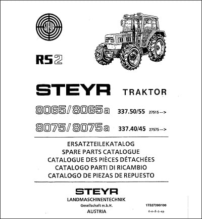 Steyr 8065 8065A spare parts catalog