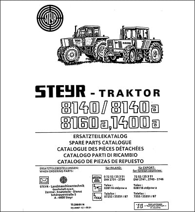 Steyr 8141 8160 spare parts catalog