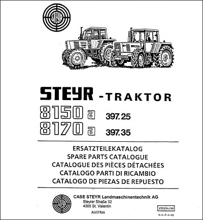 Steyr 8150 8170 spare parts catalog