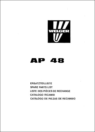 Welger AP 48 Parts Manual