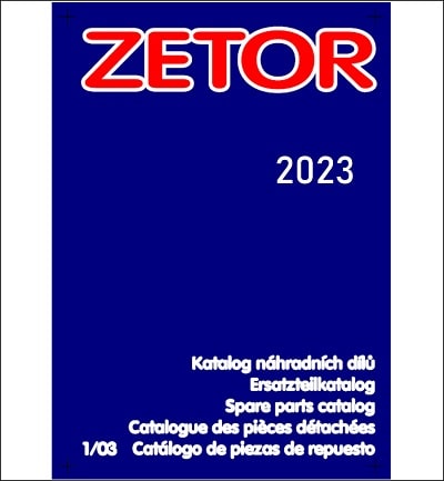 Zetor 2023 spare parts catalog