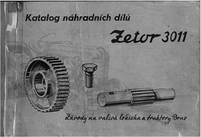 Zetor 3011 spare parts catalog
