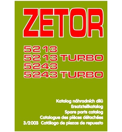 Zetor 5213 5243 spare parts catalog