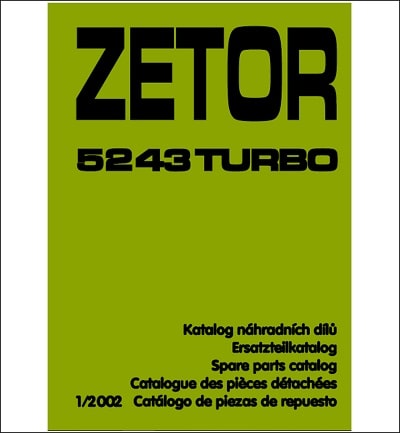 Zetor 5243 Turbo spare parts catalog