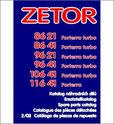 Zetor Forterra 96-41 106-41 116-41 spare parts catalog