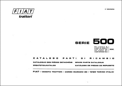 Fiat 500 Parts Manual