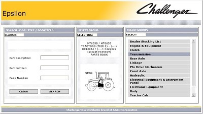 Challenger Epsilon 2019 Parts Catalogs Service Manuals