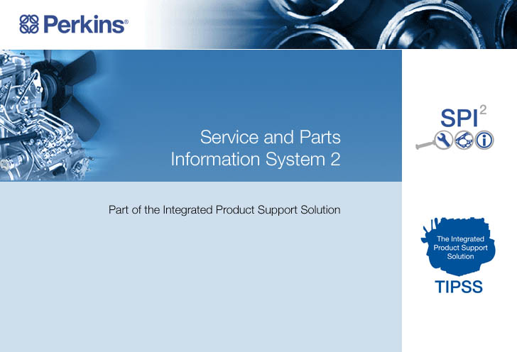 Perkins SPI2 2018 Parts Catalogs and Service Manuals