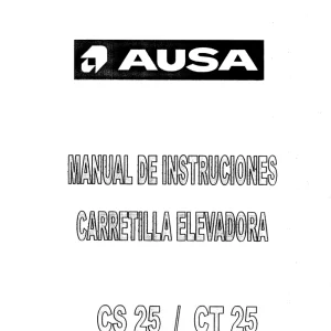 AUSA Cs25 Ct 25 Español Parts Manual