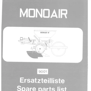 Accord Monoair 9001 Parts Manual