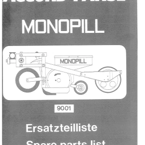 Accord Monopill 9001 Parts Manual
