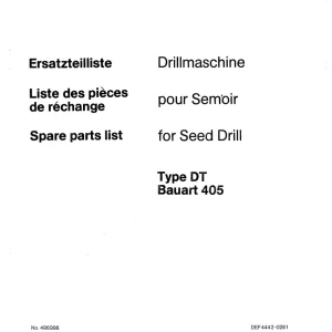 Accord Dt Bauart 405 Parts Manual