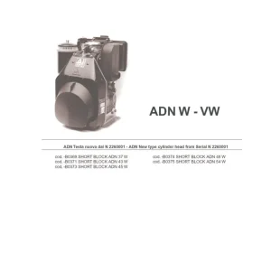 Acme Motori Adn 37 43 45 48 54 W Lombardini Parts Manual