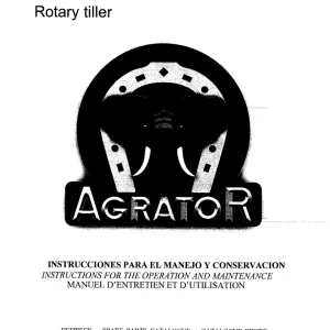 Agrator Al 2014 Rotocultivador 2014 Parts Manual