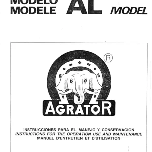Agrator Al Parts Manual
