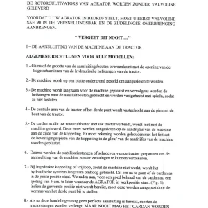Agrator Asr Rotocultivador Parts Manual