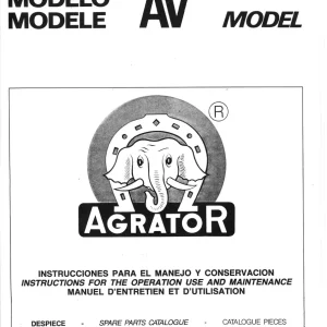 Agrator Av Parts Manual
