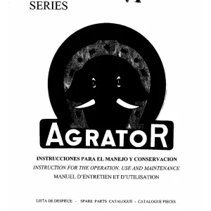 Agrator Vf Parts Manual