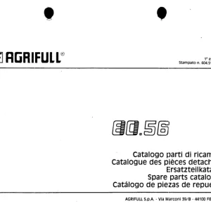 Agrifull 80 56 Parts Manual