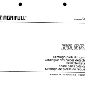 Agrifull 80.66E Parts Manual