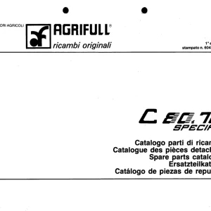 Agrifull 80.70 Parts Manual