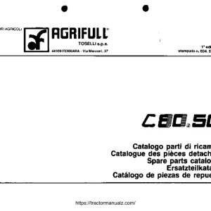 Agrifull C80 50 Parts Manual