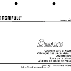 Agrifull C80 66 Parts Manual