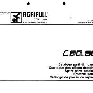Agrifull C80 50 Parts Manual
