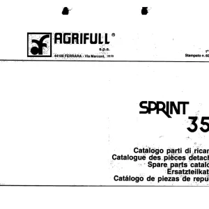 Agrifull 350 Parts Manual