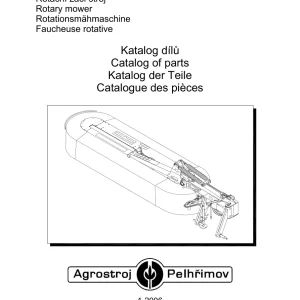 Agrostroj Pelhrimov Exact 285 Mower Parts Manual