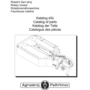 Agrostroj Pelhrimov Ztr 165W Mower Parts Manual
