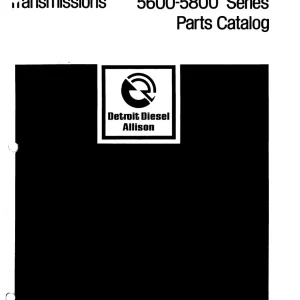 Allison 5600 5800 Powershift Parts Manual