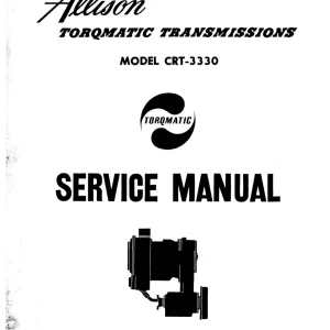 Allison Crt 3330 Torqmatic Drives Service Manual