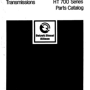 Allison Ht 700 Powershift Parts Manual