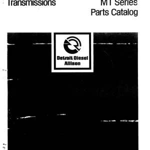 Allison Mt Mt 30, 31, 40, 41, 42 Parts Manual