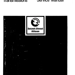 Allison Trt 2000 2000 Service Manual