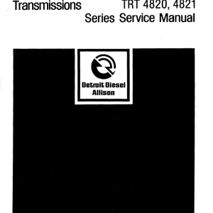 Allison Trt 4820 4821 Service Manual
