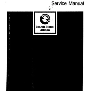 Allison Tt 3000 Service Manual