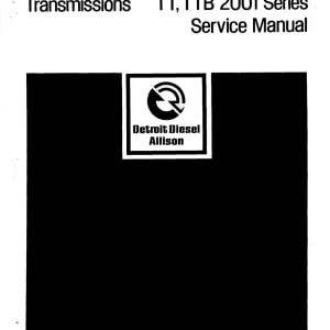 Allison Tt Ttb 2001 2001 Parts Manual