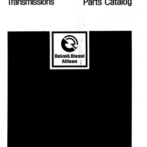 Allison 1200 1400 2000 Powershift 2000 Parts Manual